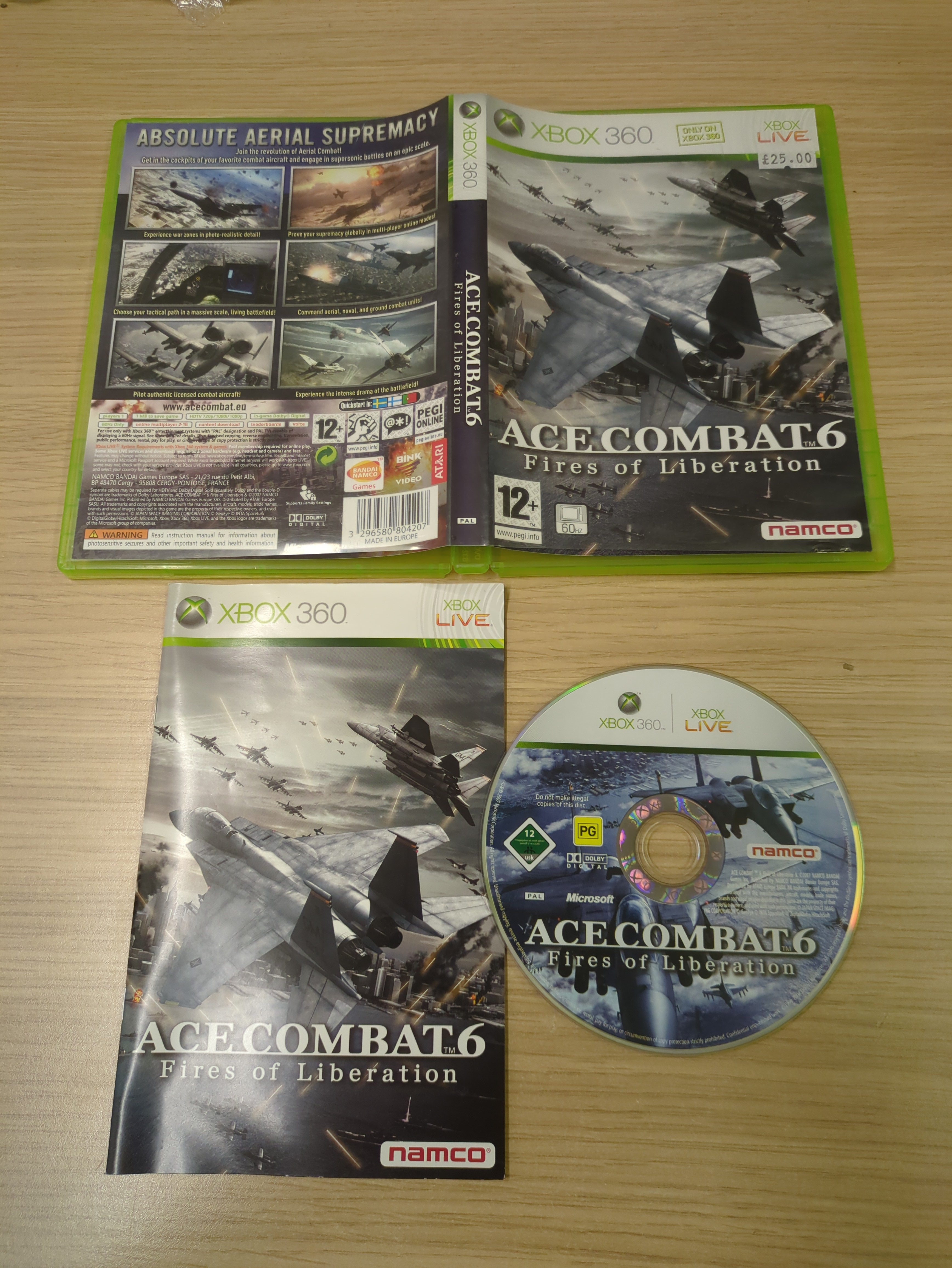 Ace Combat 6 Fires of Liberation Xbox 360 game Ace Combat 6 Fires of Liberation Xbox 360 game